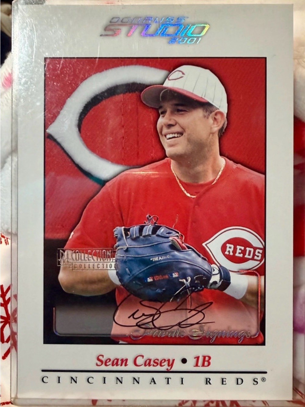 2001 Donruss Sean Casey Cincinnati Reds Baseball Card #047/125